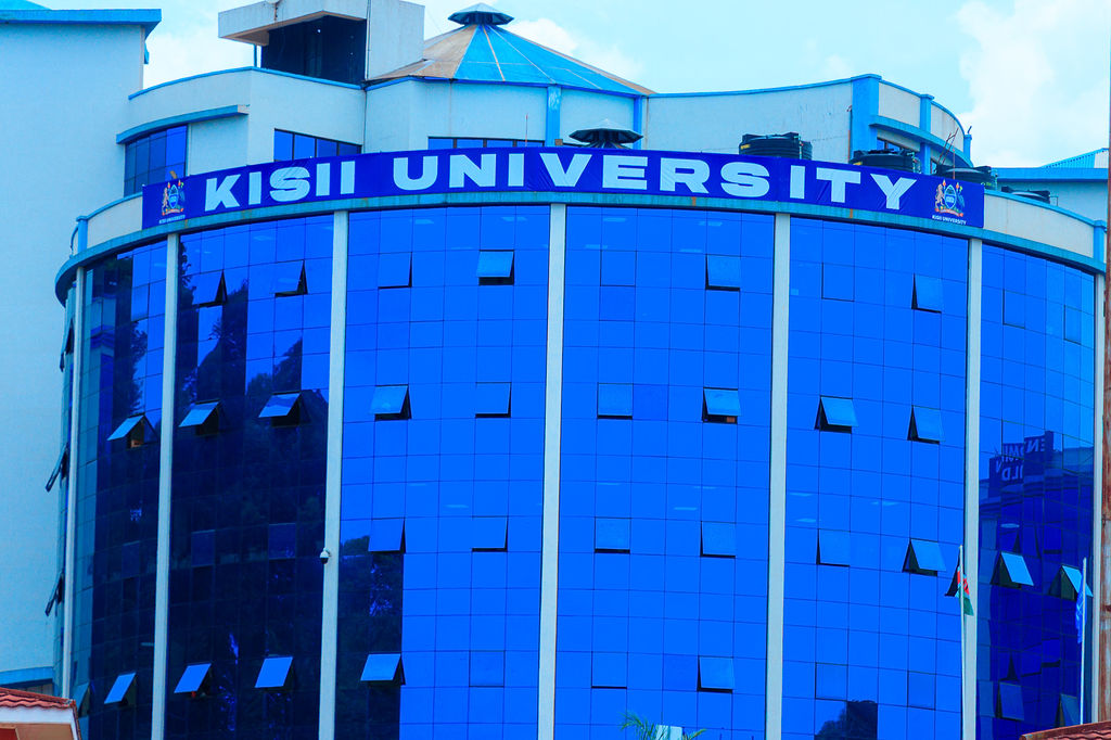 Green landscaped university campus